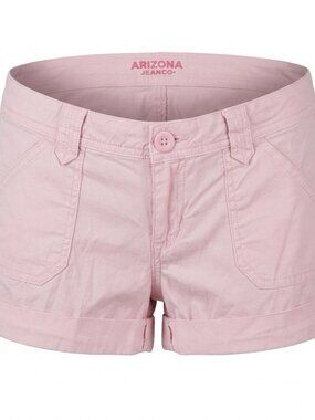 Y2k  Arizona Shorts Light Pink Pockets Stretch Low Rise Summer Juniors Size 5